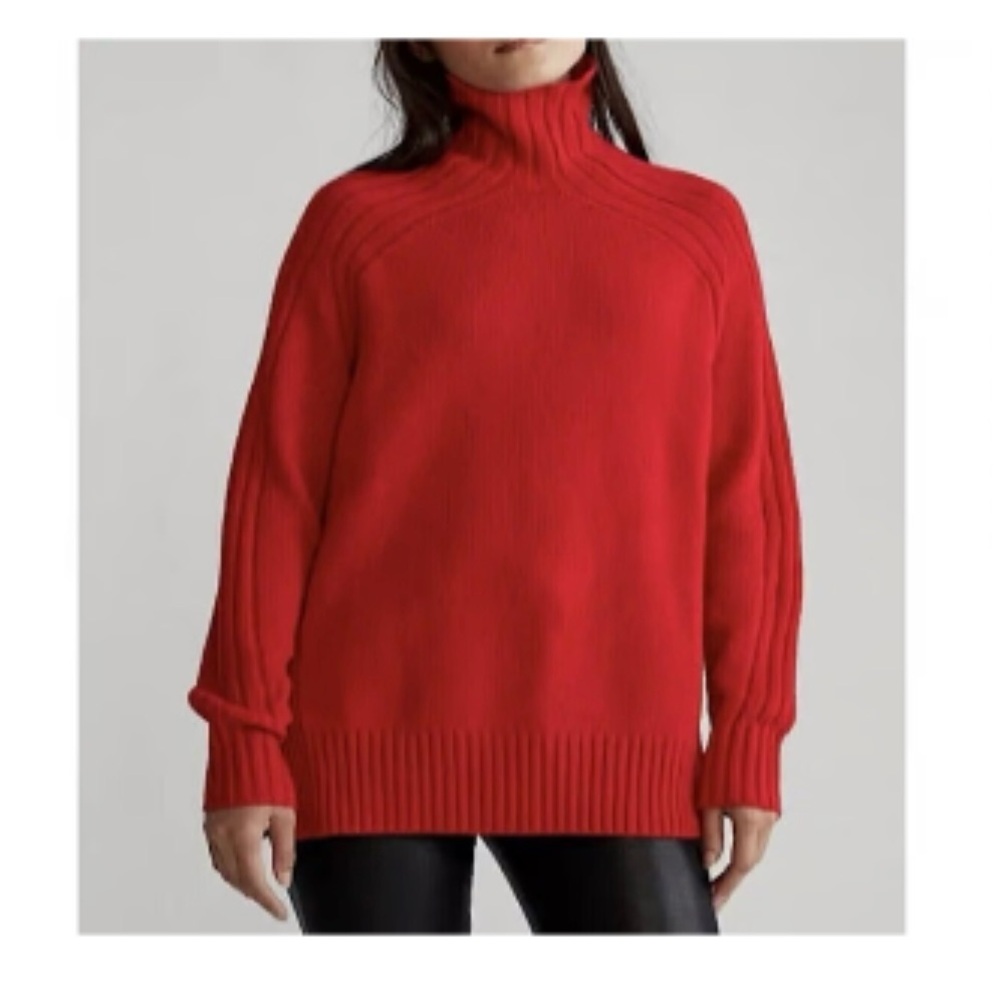 Polo Ralph Lauren Wool Cashmere Turtleneck Sweater Pullover Women Medium